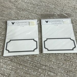 20 Place Cards black & white BY  ROSANNE BECK